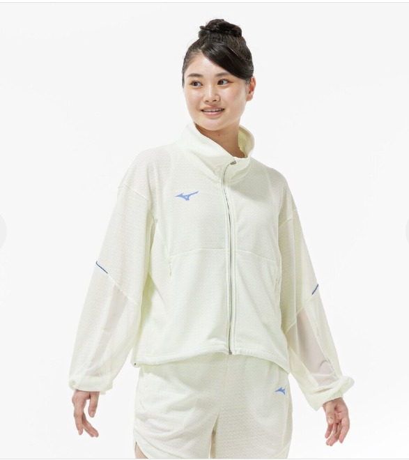MIZUNO ミズノ 【汗取り計らう／通気】ドライエアロフロージャカードジャケット ウィメンズ レディースファッション-コート・ジャケット
