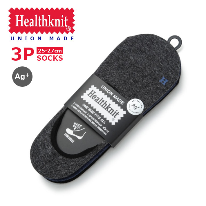 楽天市場】HEALTHKNIT ヘルスニット カバーソックス 靴下 3足組