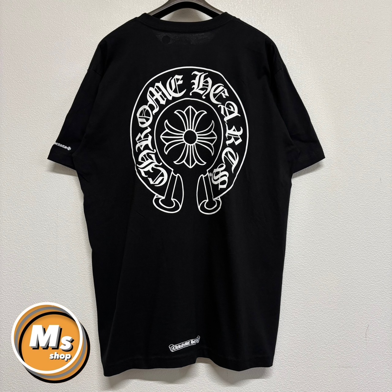 Chrome Hearts 黒 Tシャツ M タグ付属 Chrome Hearts T Bar Logo Short Sleeve Tee - SRM – SHENGLI