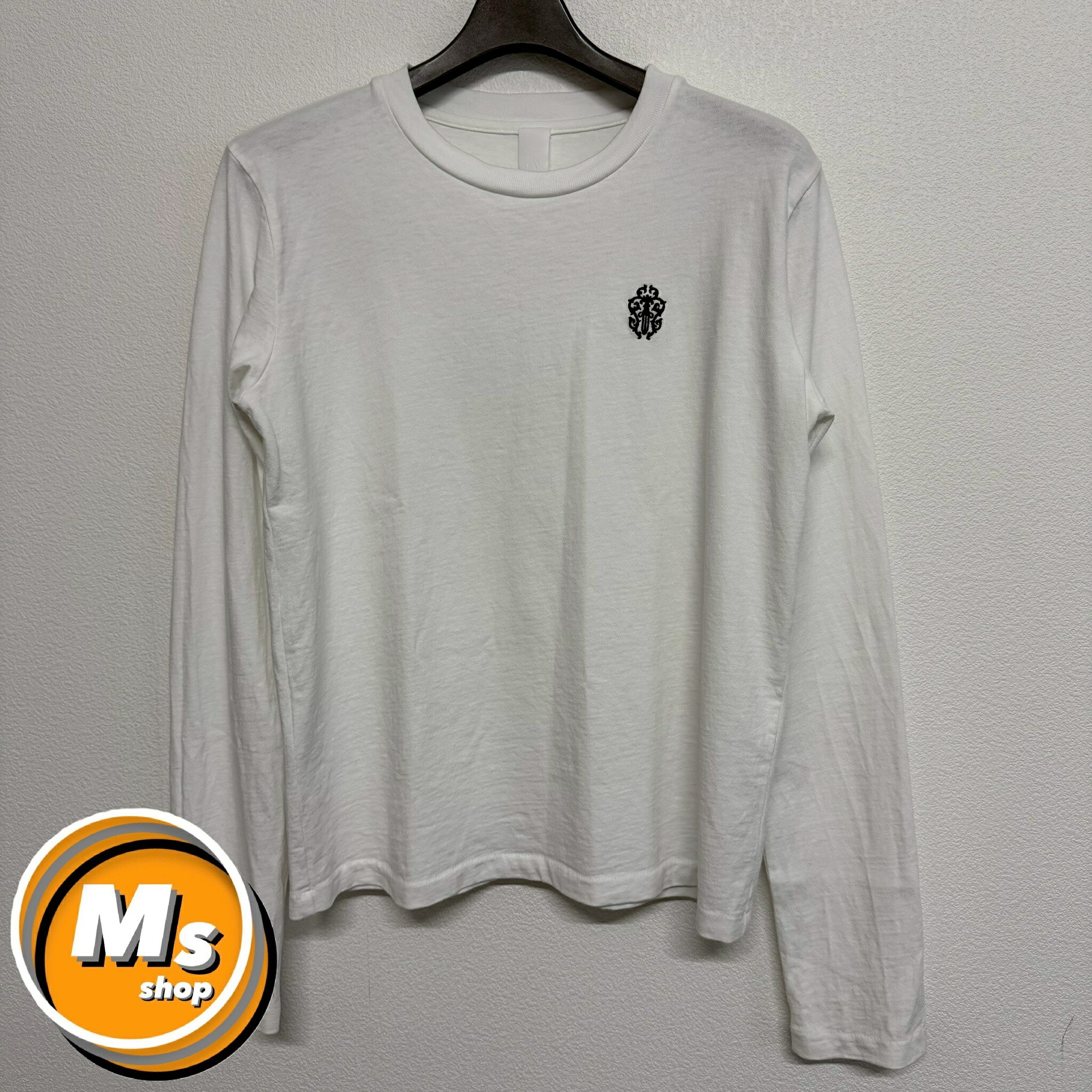 楽天市場】CHROME HEARTS CROP TOP LONG SLEEVE T-SHIRT FLAME BLACK