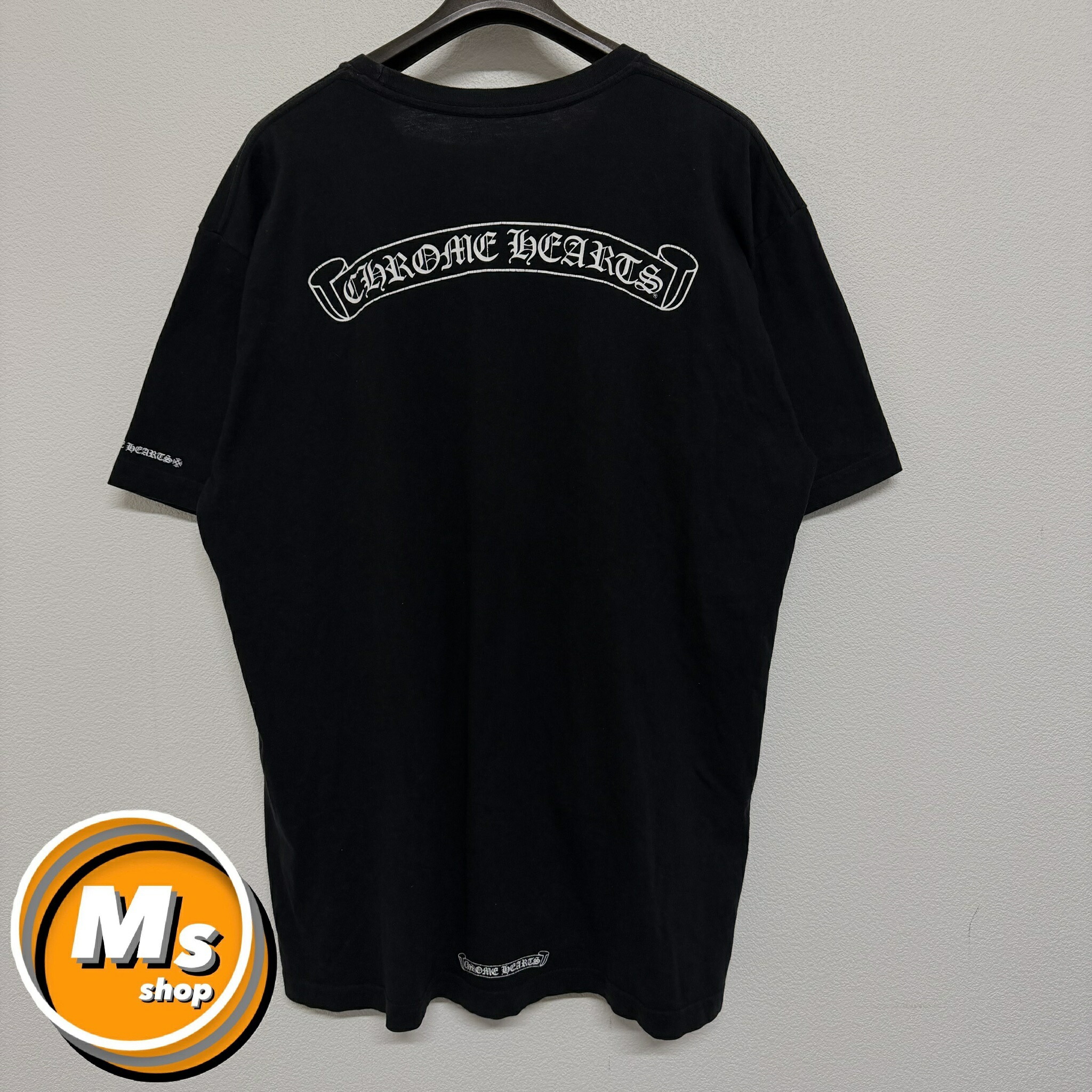 Chrome Hearts クロムハーツ スクロールラベルtシャツ アメリカ製 クロムハーツメンズハーフスリーブポケットTシャツスクロールラベル