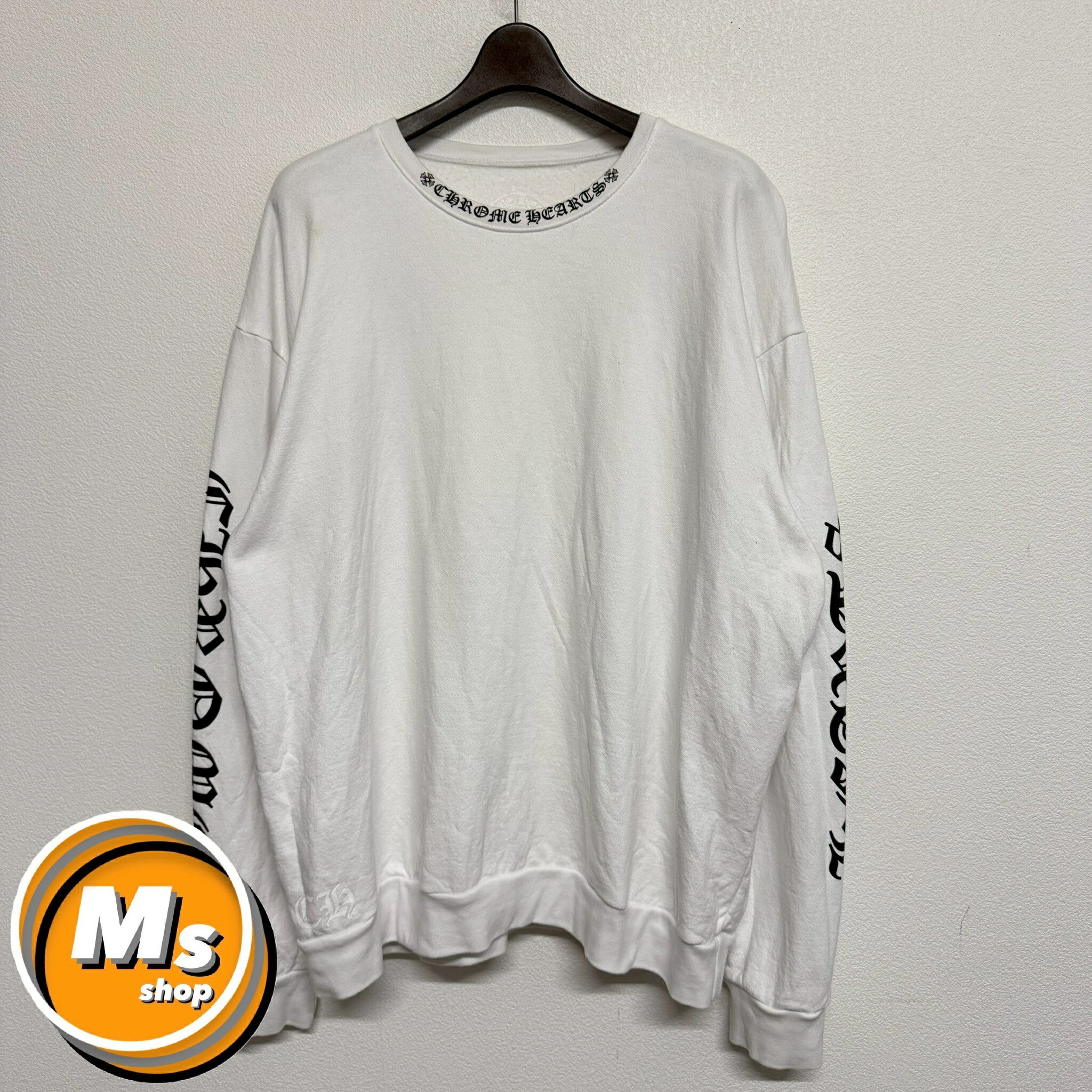 CHROME HEARTS レディース長袖　Sサイズ ☆オールドクロム☆CHROME HEARTS☆長袖ロゴカットソー☆サイズS 超