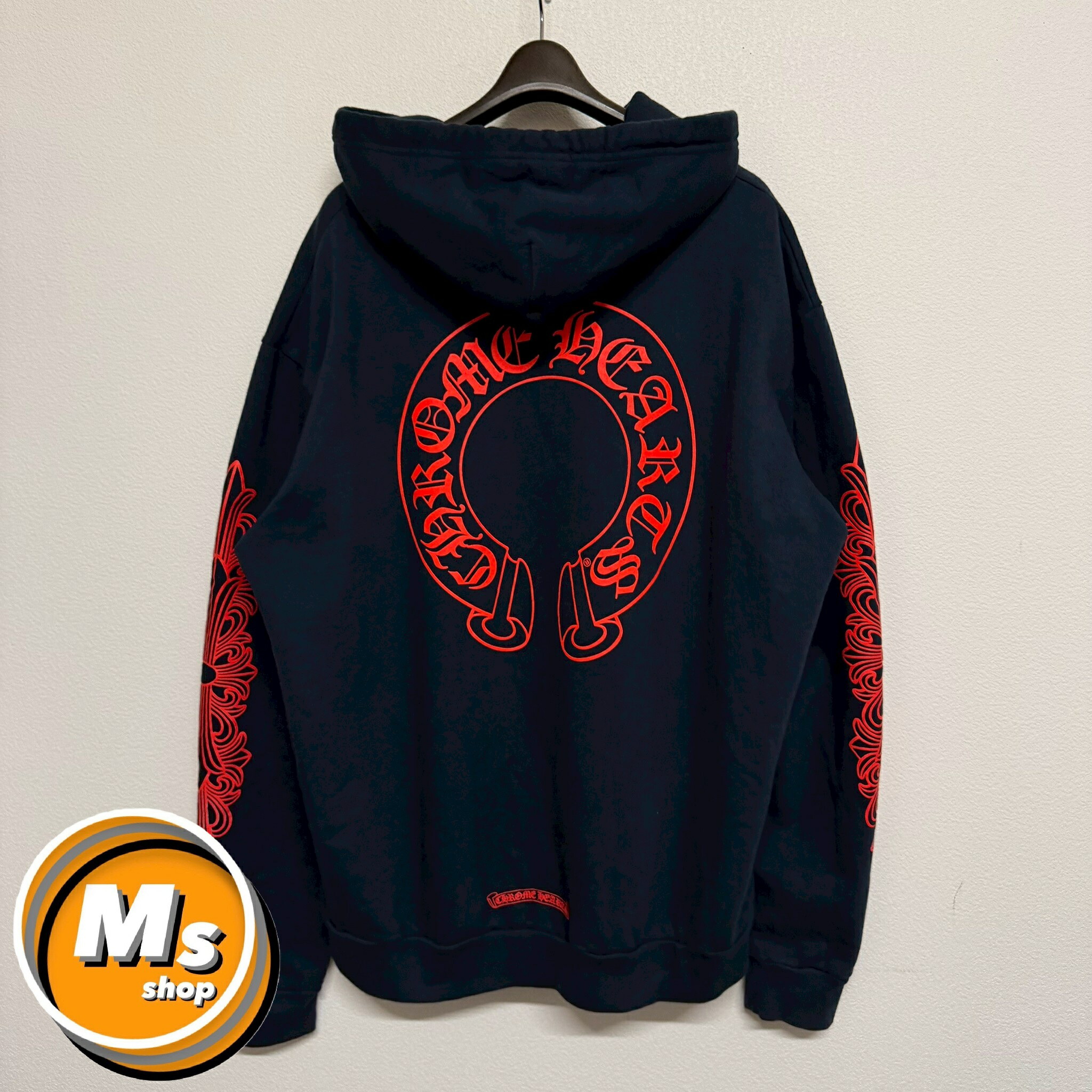 楽天市場】クロムハーツ スウェットパーカー ジップ ホースシュー 白