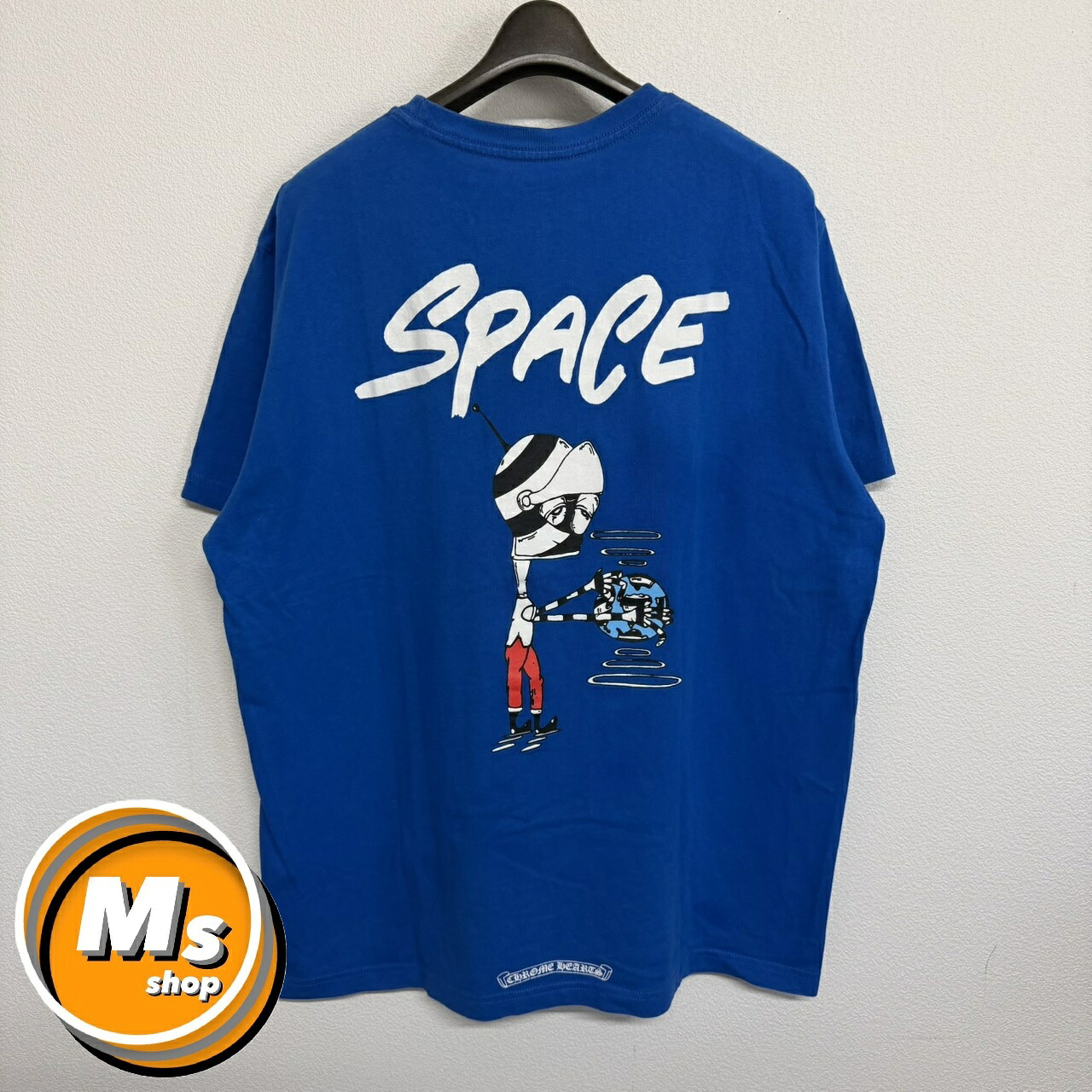 クロムハーツ マッティボーイ SPACE 青 青碧 半袖 ティーシャツ トップス 共同研究 メンズ レディース XXL大きさ 美品 2538