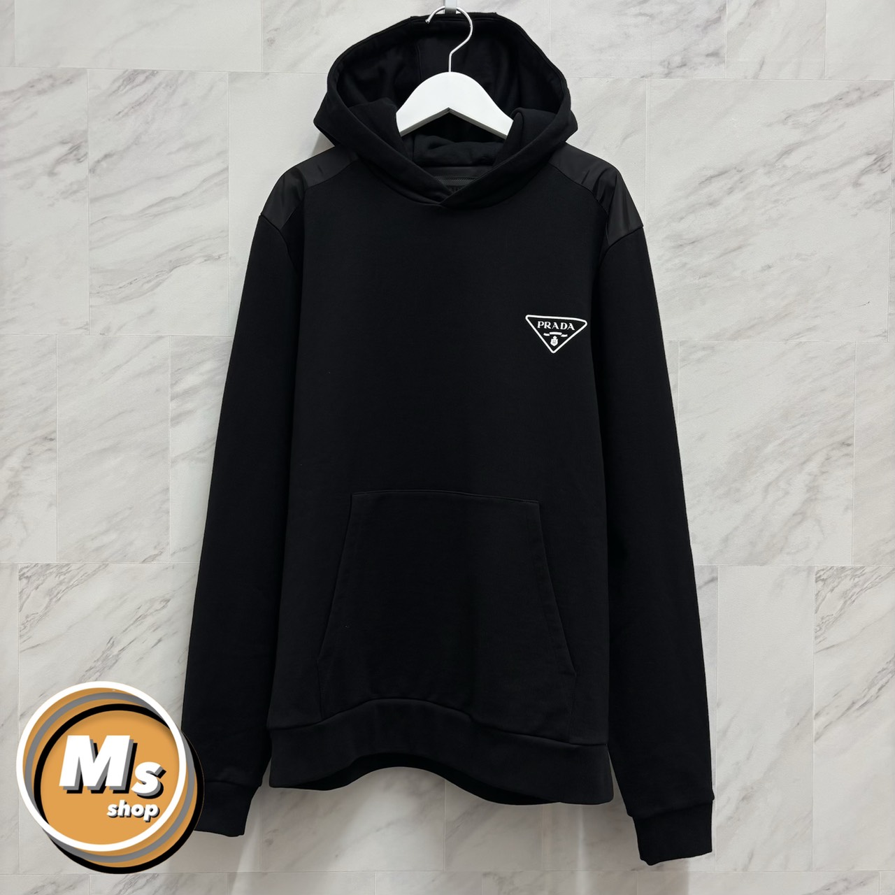 楽天市場】【中古】 プラダ メンズ ロゴ パーカー ホワイト S ビッグ