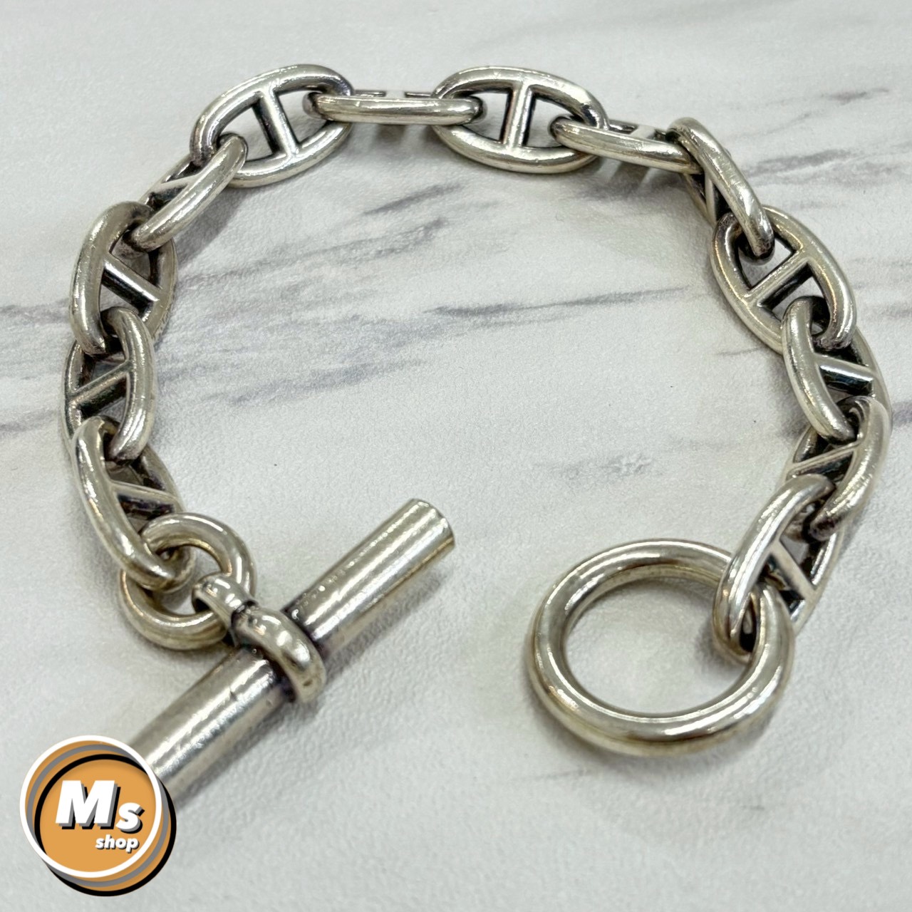 楽天市場】【ジュエリー】HERMES エルメス シェーヌダンクル MM 14コマ