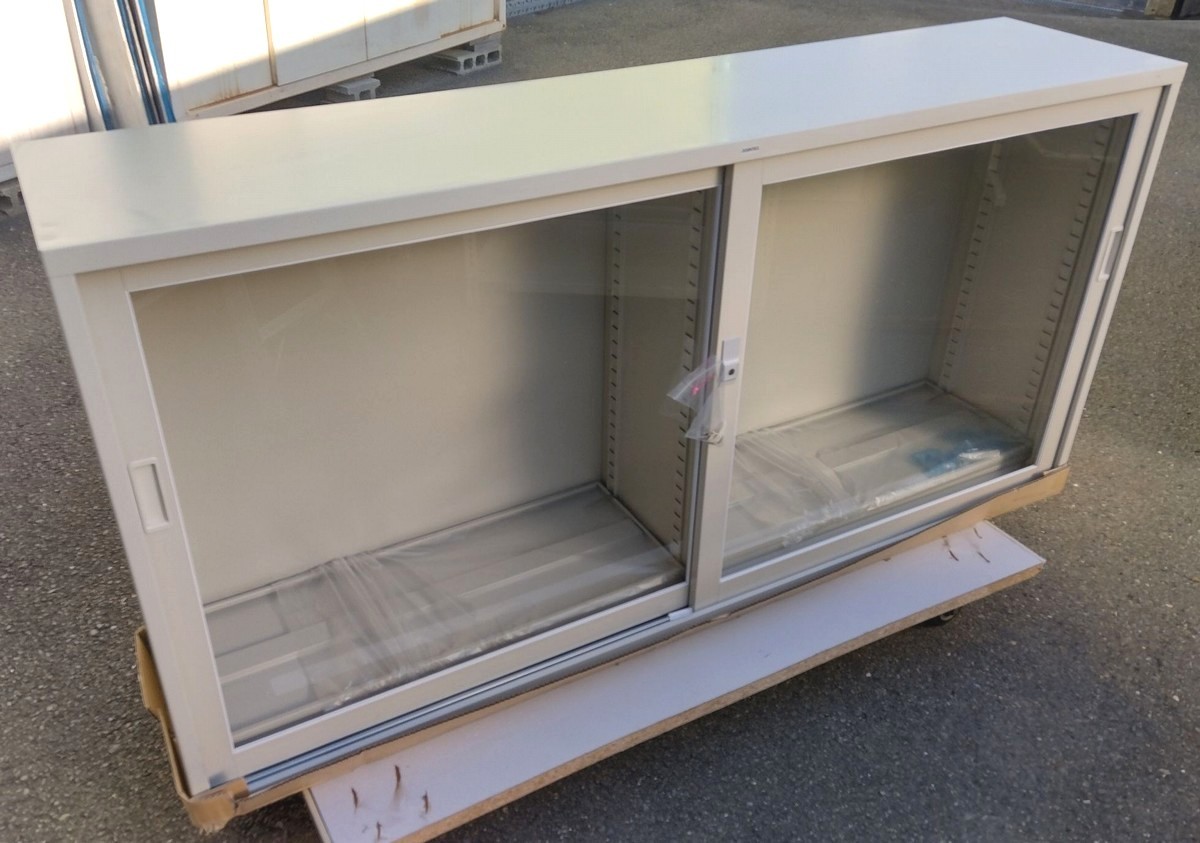 わけあり　アウトレット（訳あり）運送事故品 引き違い書庫 W1760,D400,H880ミリ 6355NG｜オフィス家具専門店モリタスチール