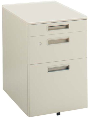 【在庫処分】 【新品】 コクヨ 3段ワゴン （INVENT V3ワゴン） ナチュラルグレー色 施錠可能 W395×D602×H600mm TKG-V3F1NN