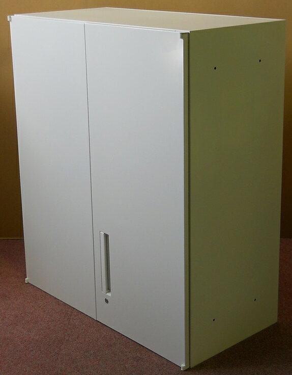 【わけあり】 【アウトレット】 （訳あり） 両開き書庫 Ｈ１０５０ミリ　Ｔ－１０Ｕ（上置き） オフホワイト色 5-820-5212【予備１】 13,200円