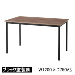 内田洋行 ウチダ UCHIDA ミーティングテーブル ST-1100Nシリーズ ブラック塗装脚 W1200×D750×H700mm 6-165-657