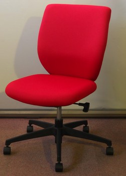 【店卸し資産かた付ける】 【新品】 コクヨ KOKUYO ソプラチェア 置き目うしろ側 肘皆無 信号赤いこと色 ポリウレタン巻キャスター CR-G520F6GBA7-VN