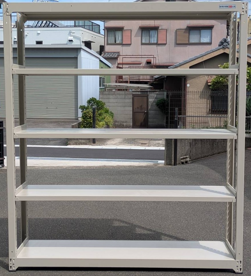【中古】 ボルトレスラック 中量棚 三進金属元素実業 H2110,W1855,D471粍 全ての存在5段