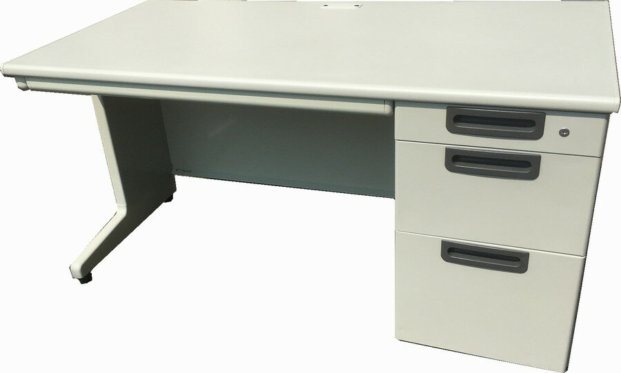 【中古】 プラス 片袖デスク（3段） W1400×D700×H700mm 片袖デスク147 の商品写真
