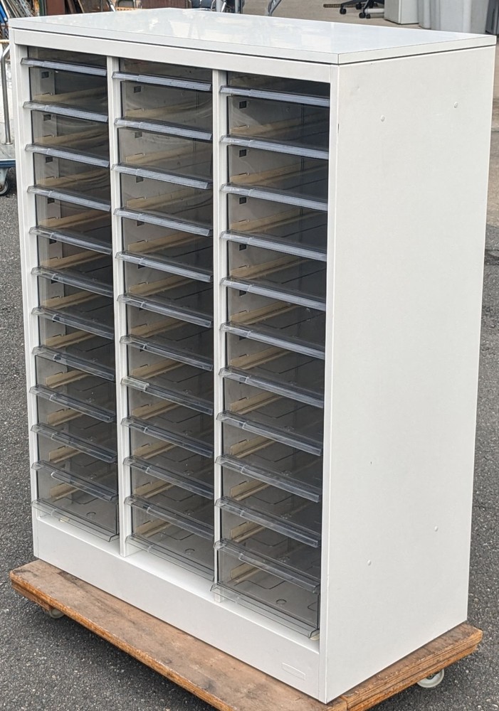 OF-33】美品 okamura オカムラ クリアトレーキャビネット ビラージュ