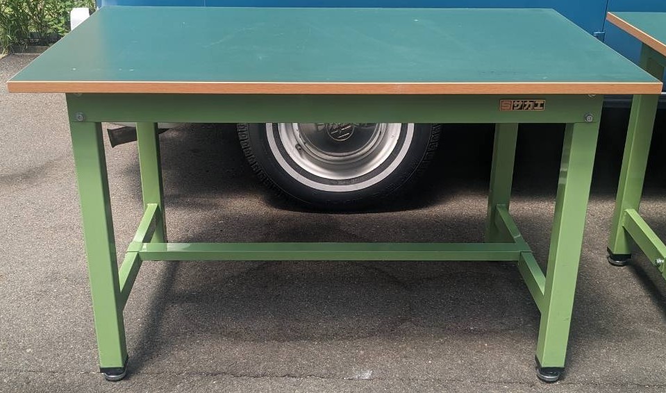 TO　サカエ 作業台 未使用品　KK-9075PYGL　2 楽天市場】【中古】 サカエ 軽量作業台 W1800,D900、H740ミリ天