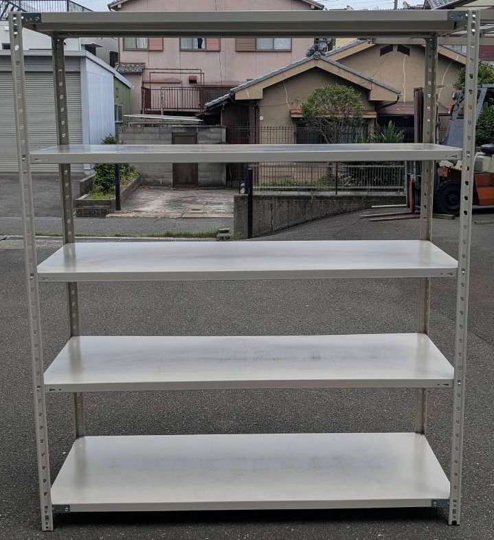 【中古】 つけ加える ＫＲ仕合わせ 150kg/段H1810,W1512,D612粍 全ての存在５段（部材お届け） 6560-5 ＊棚板備蓄あり