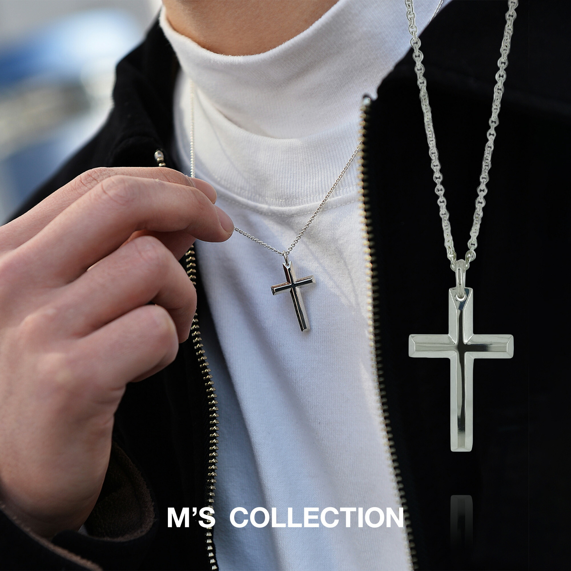 エムズコレクション K10 クロス ネックレス エムズコレクション K10 クロス ネックレス