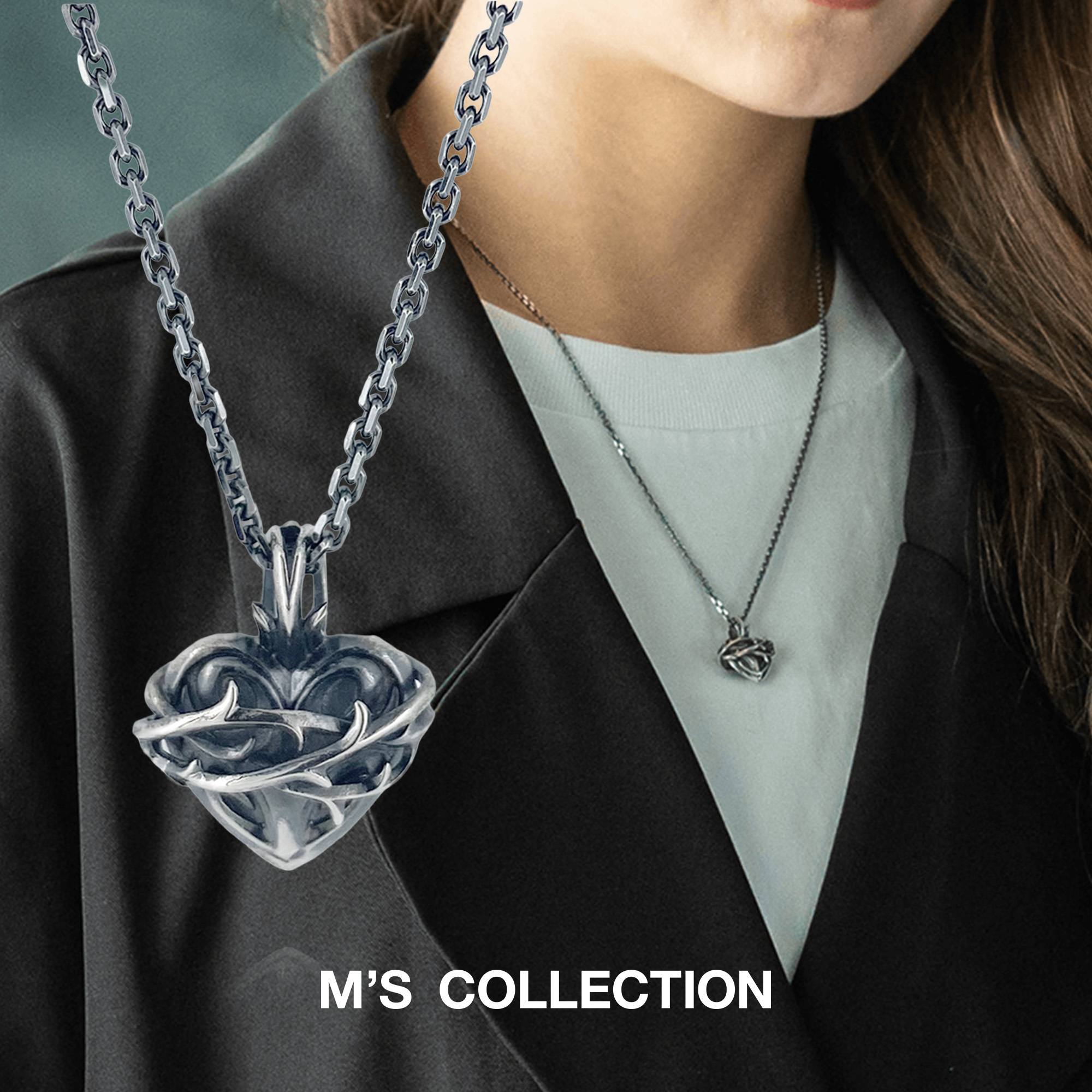 【公式エムズコレクション】【直営店】【M's Collection】THORN HEART PENDANT M 25,410円