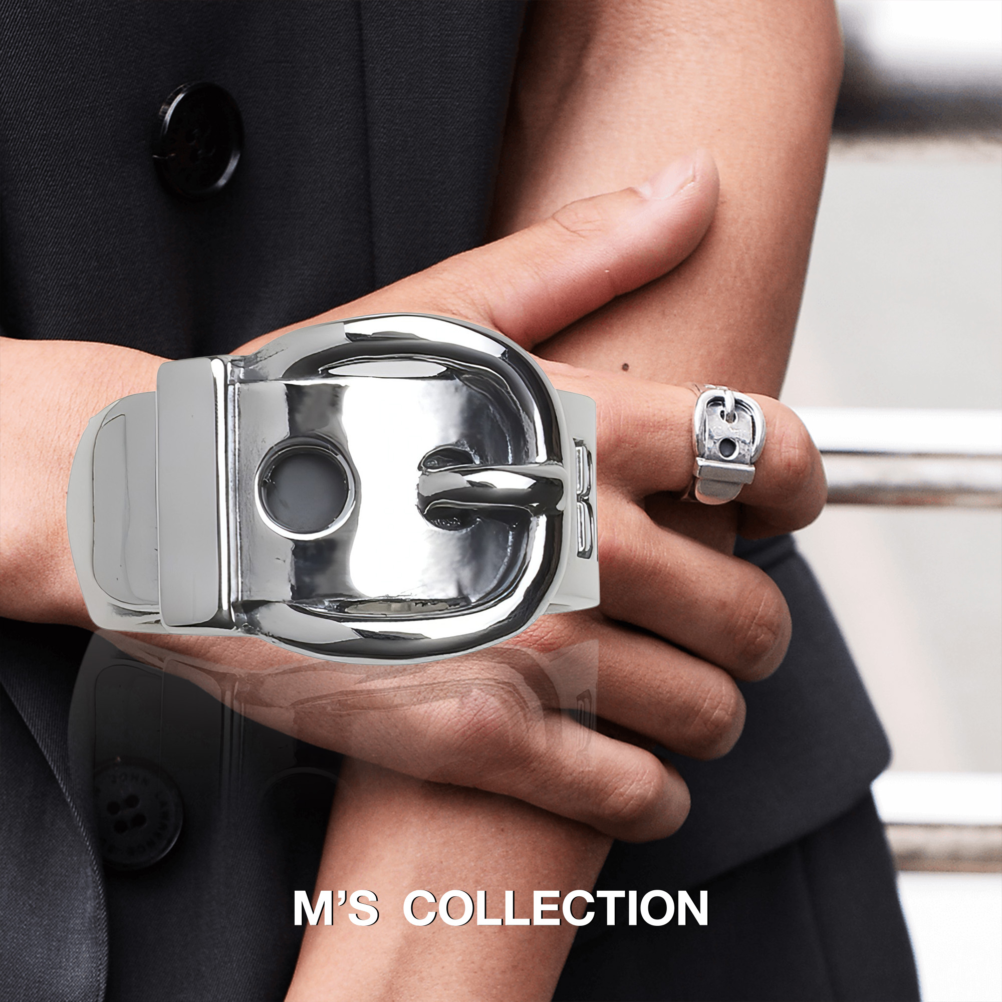 【公式エムズコレクション】【直営店】【M's Collection】OFF THE WALL BAND OF OUTSIDERS BELT FREE RING｜BLESS店