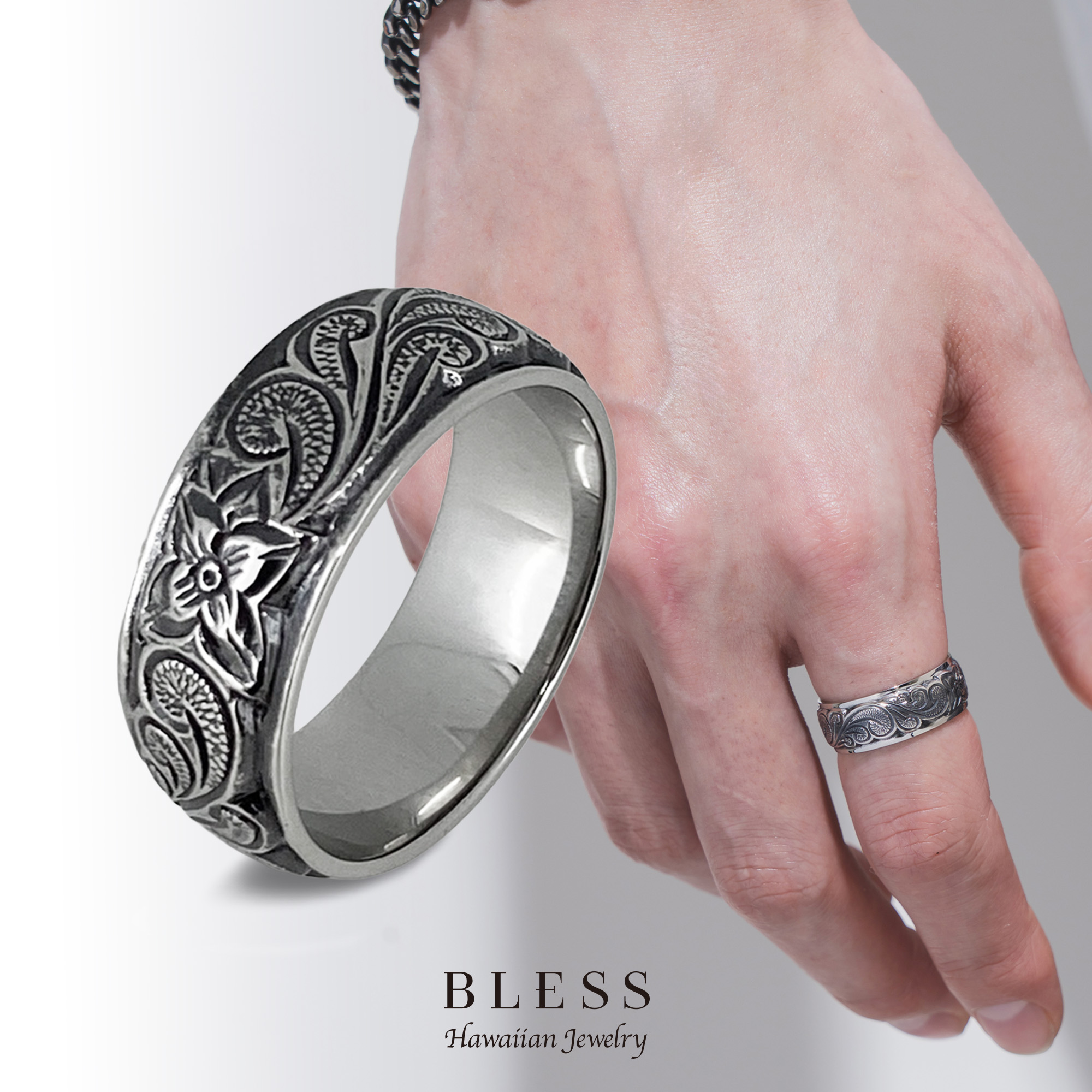 ハワイアンジュエリーリング【ステンレス リング メンズ レディース BLESS ブレス ハワイアンジュエリー】|BLESS店
