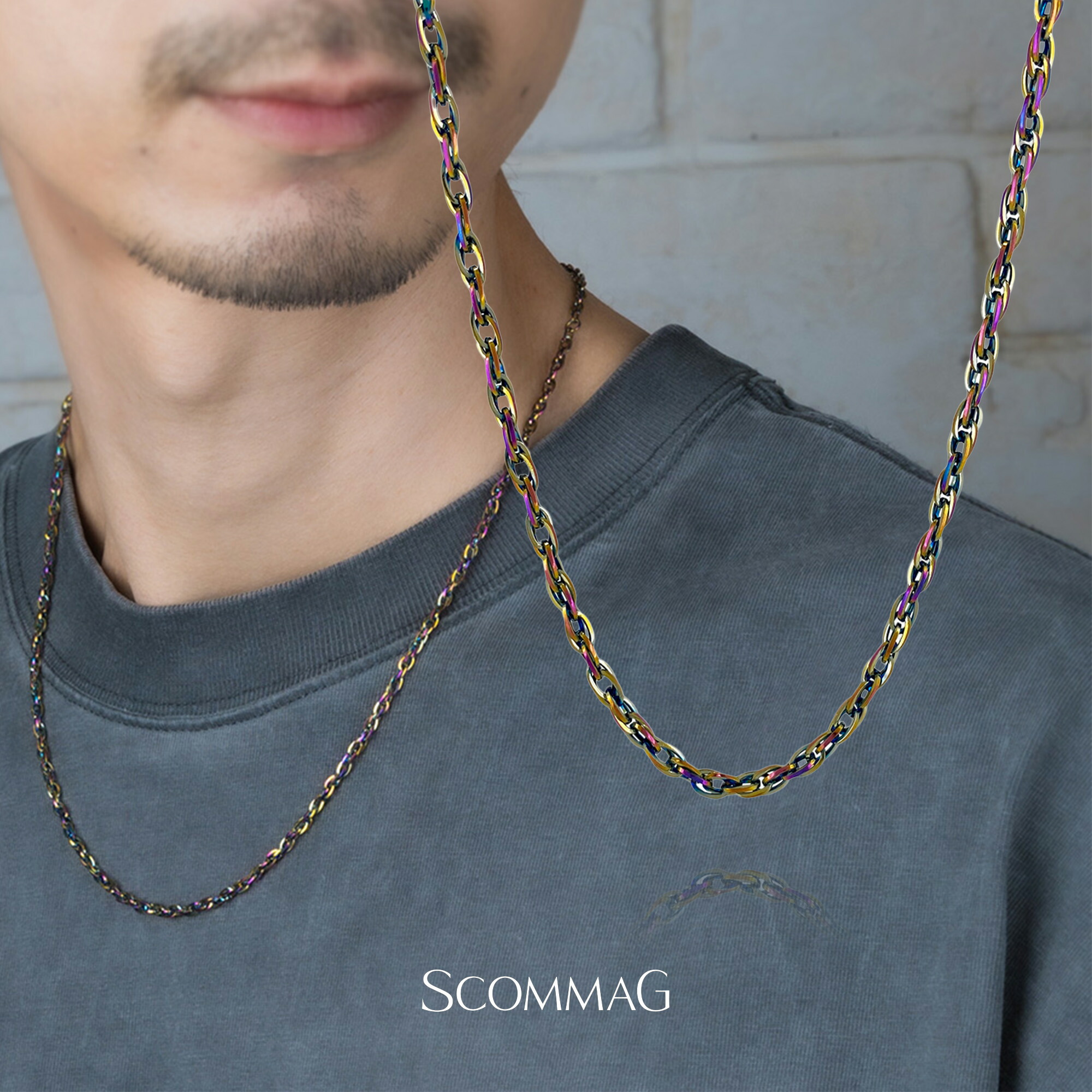 チェーンネックレス【ステンレス チェーン メンズ レディース SCOMMAG エスカマジー】｜BLESS店