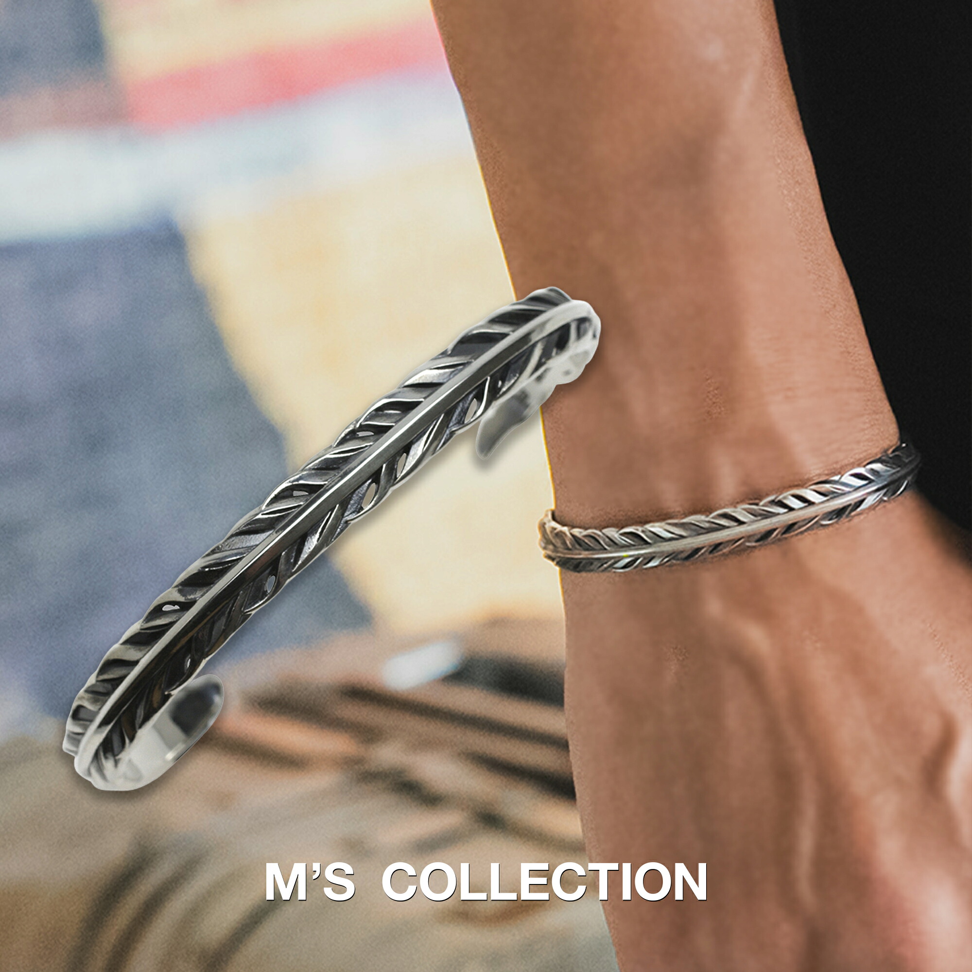 【公式エムズコレクション】【直営店】【M's Collection】INTELLECTUAL FEATHER BANGLE 37,180円