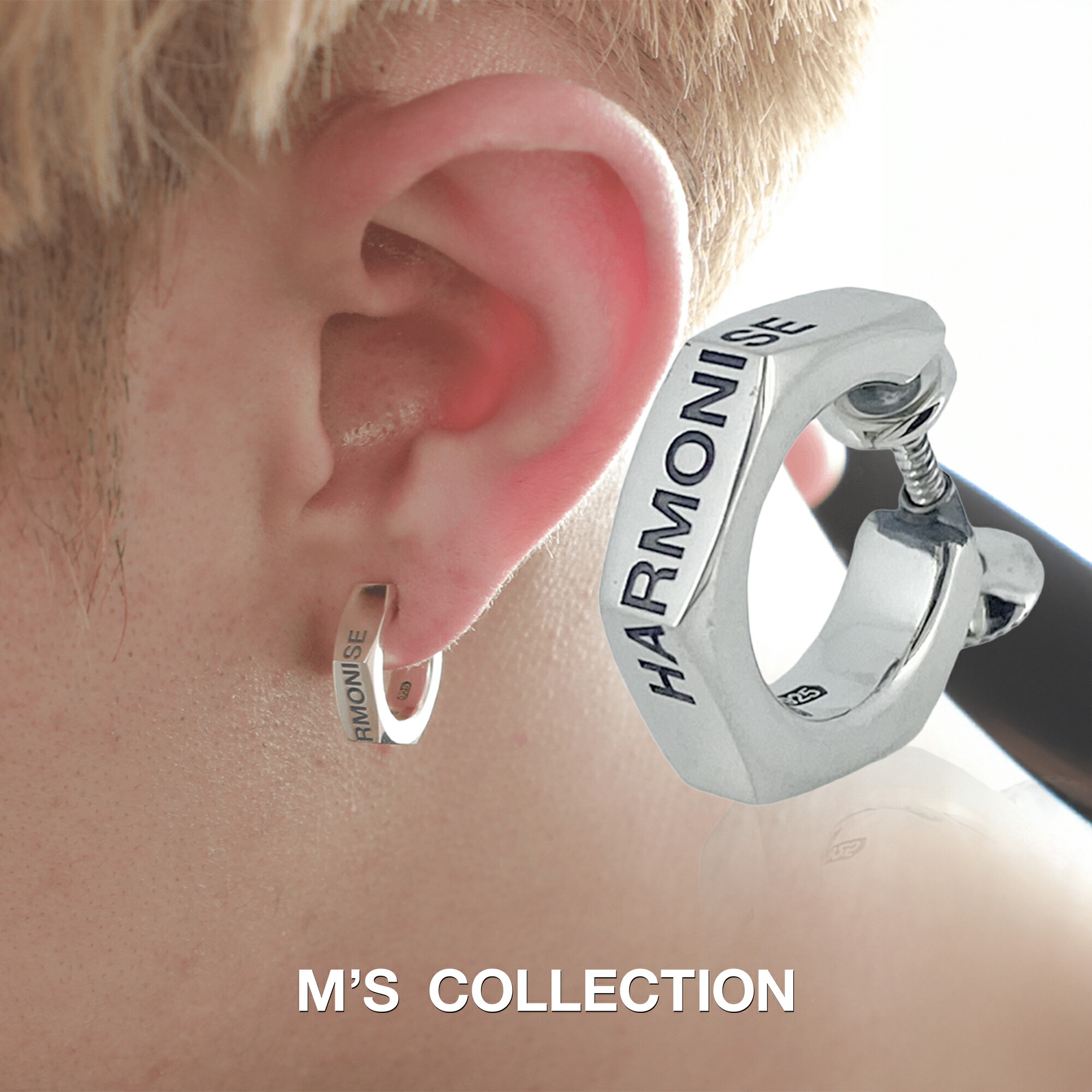 【堅苦しさエムズコレクション】【直営店】【M\u0027s Collection】OFF THE WALL HARMONISE NUT EARRING(片耳用)