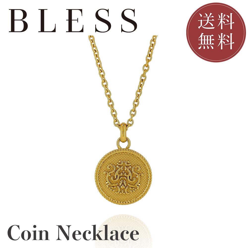 コインネックレス【ステンレス ネックレス メンズ BLESS ブレス】