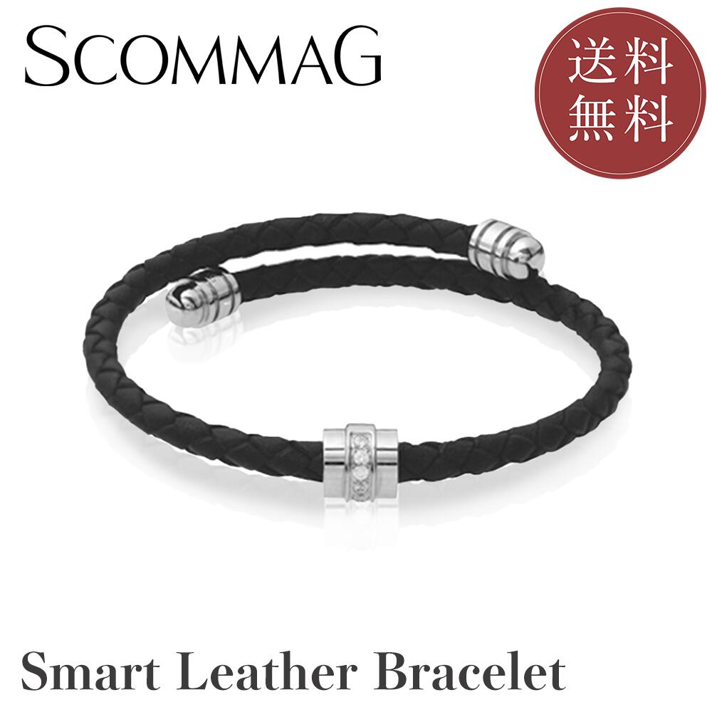 楽天市場】スマートレザーブレスレット(フリーサイズ)【ステンレス