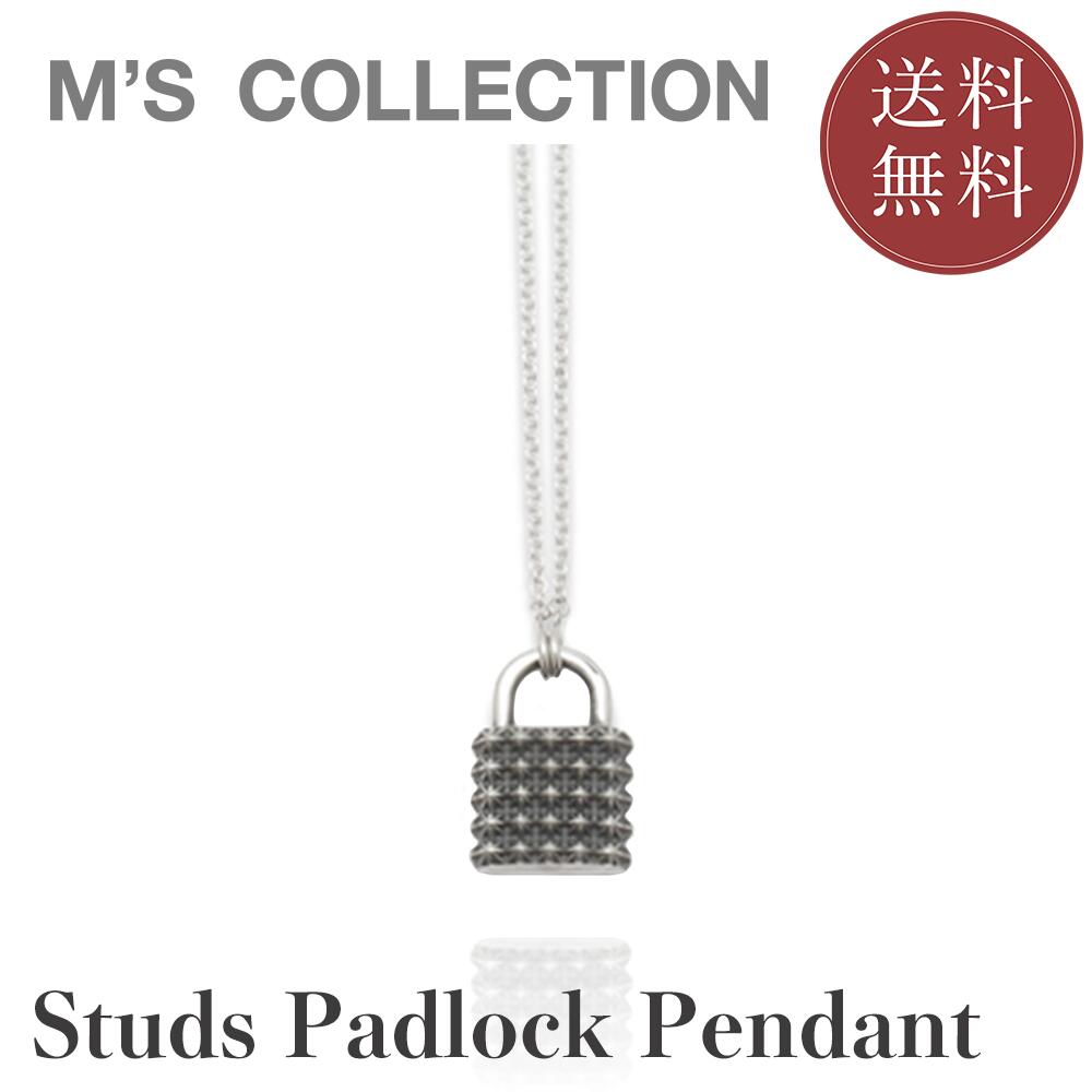 【堅苦しさエムズコレクション】【直営店】【M\u0027s Collection】【SENSE2021年1月号掲げる】TRIPLE X STUDS PADLOCK PENDANT