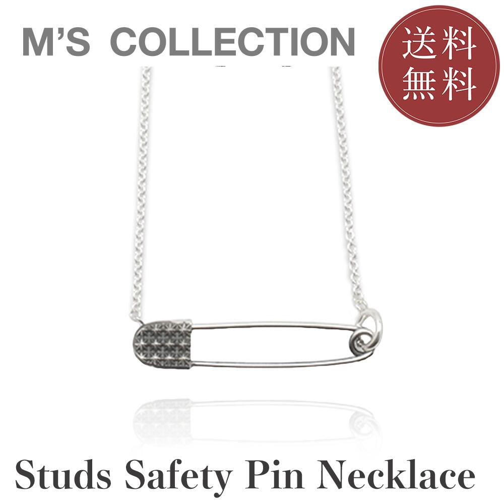 【公式エムズコレクション】【直営店】【M's Collection】【SENSE2021年1月号掲載】TRIPLE X STUDS SAFETY PIN NECKLACE｜BLESS店 32,175円