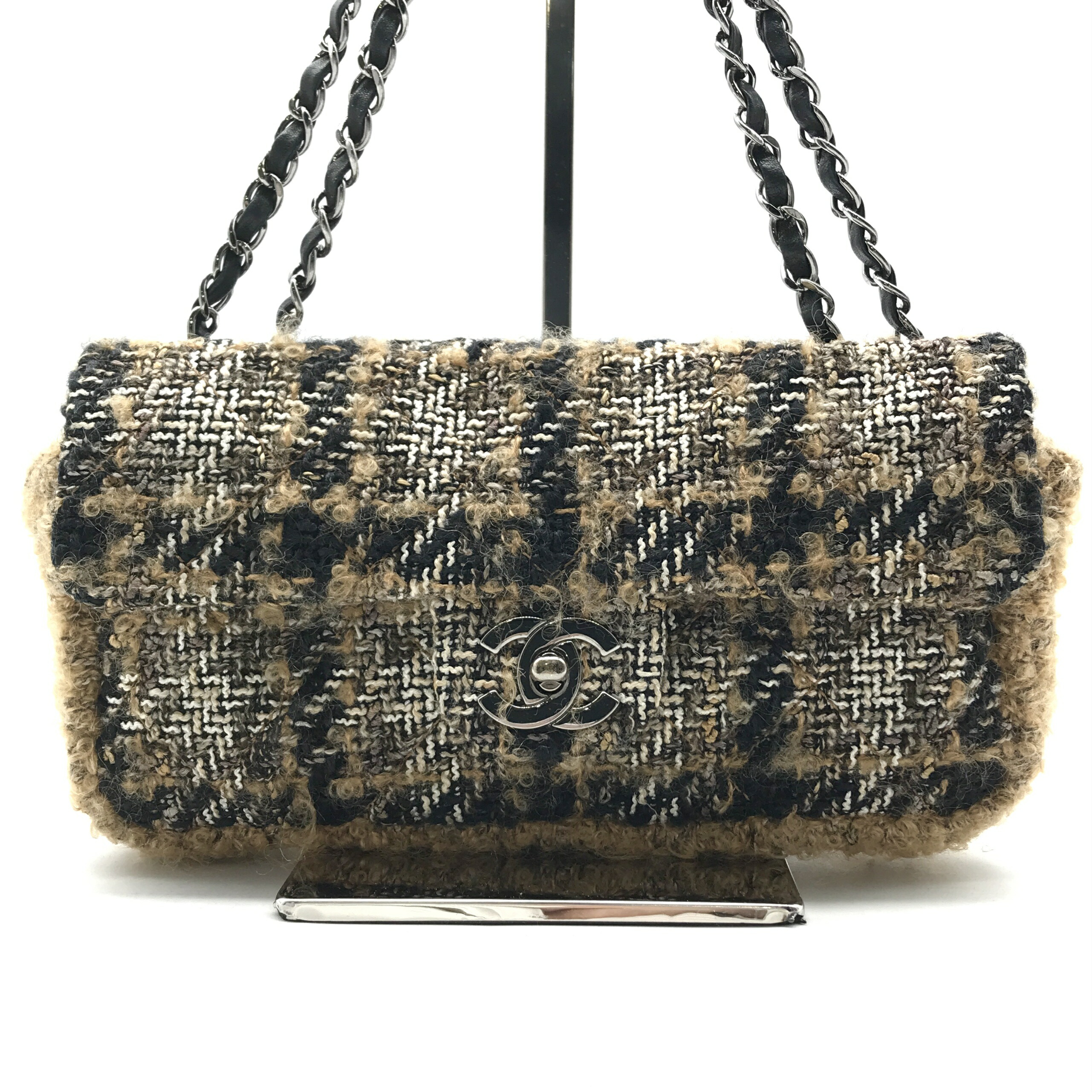 【値下げ】CHANEL シャネル ツイード チェーンバッグ 14番台 ココマーク 値下げ】CHANEL シャネル ツイード チェーンバッグ 14番台 ココ
