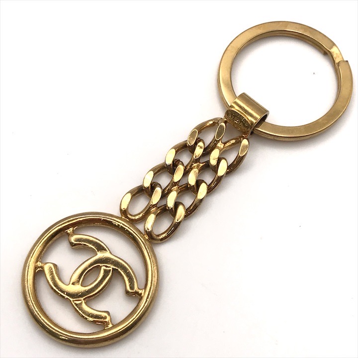 CHANEL ビンテージ カンボン プレート キーホルダー　ココマーク fit=scale-down,w=1200