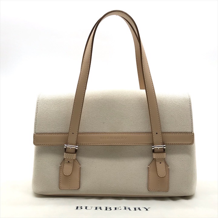 美品　BURBERRY バーバリー BURBERRY - BURBERRYバーバリー キャンバス×レザー ノバチェック