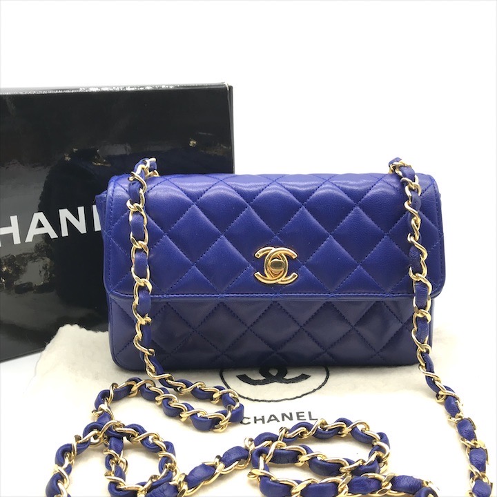 良品 CHANEL シャネル ココマーク ミニ マトラッセ ラムスキン ターンロック チェーン ショルダー バッグ ブルー a4252 楽天市場】【中古】良品 CHANEL シャネル ココマーク ミニ マトラッセ