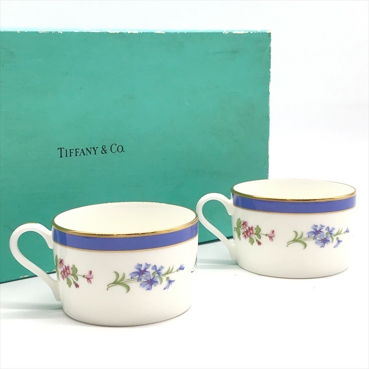 TIFFANY&amp;Co. ティファニー/Gold Bandマグカップ2客セット/食器類/ABランク/64【中古】 Tiffany & Co. - TIFFANY&Co. Gold Band マグカップ ペア 中古
