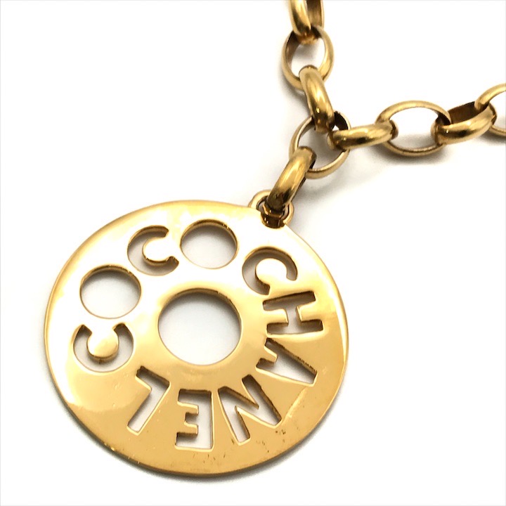 楽天市場】【中古】シャネル CCロゴ パドロック チェーン