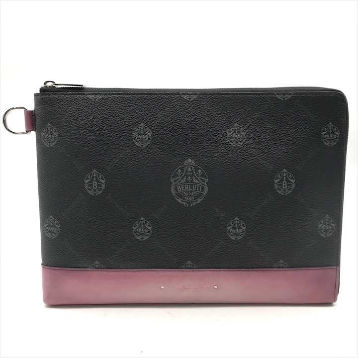 BERLUTI ベルルッティ　フォーミュラ 1003スクリットボーチ Formula 1003 Scritto Leather Pouch | Berluti DE