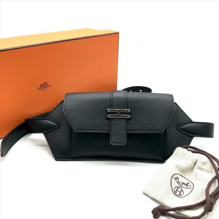 楽天市場】HERMES エルメス ポシェットグリーン ウエストポーチ
