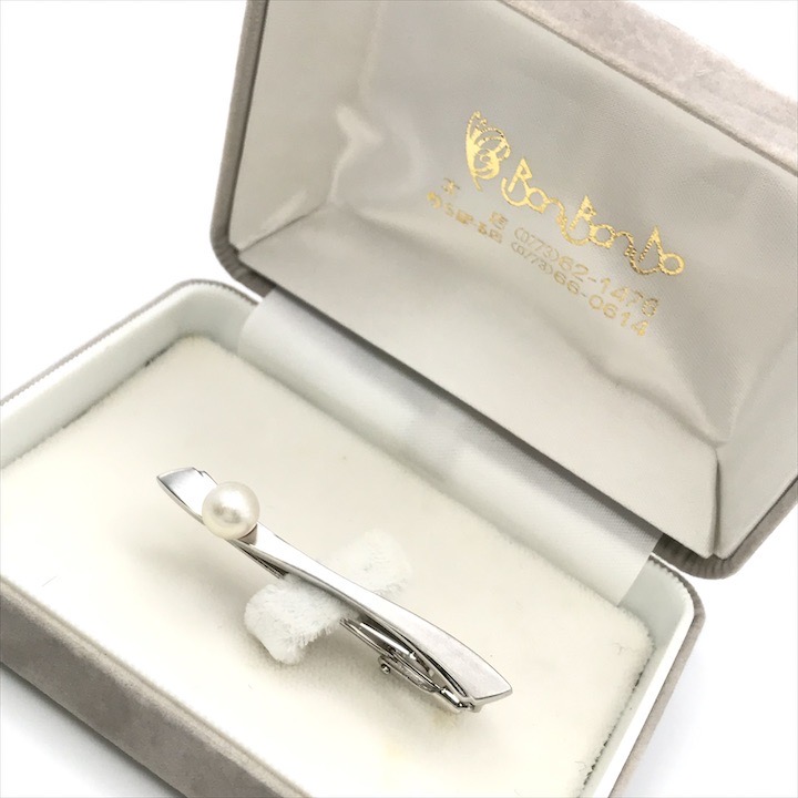 新同品！PT900 バロックパール タイピン♪ 新同品！PT900 バロックパール タイピン♪ 新同品！PT900