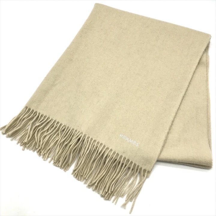 楽天市場】【中古】エルメス HERMES カシミアストール ブルー系