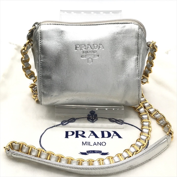 楽天市場】PRADA プラダ ショルダーバッグ チェーンショルダー 7/B