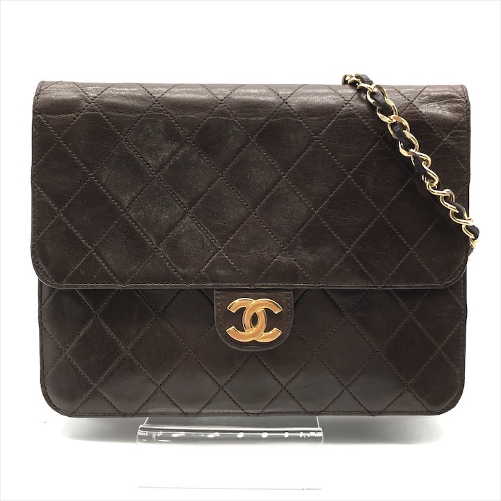 良品 CHANEL シャネル ココマーク プッシュロック マトラッセ ラムスキン チェーン ショルダー バッグ 鞄 カバン ブラック k5301 良品 CHANEL シャネル ココマーク プッシュロック マトラッセ