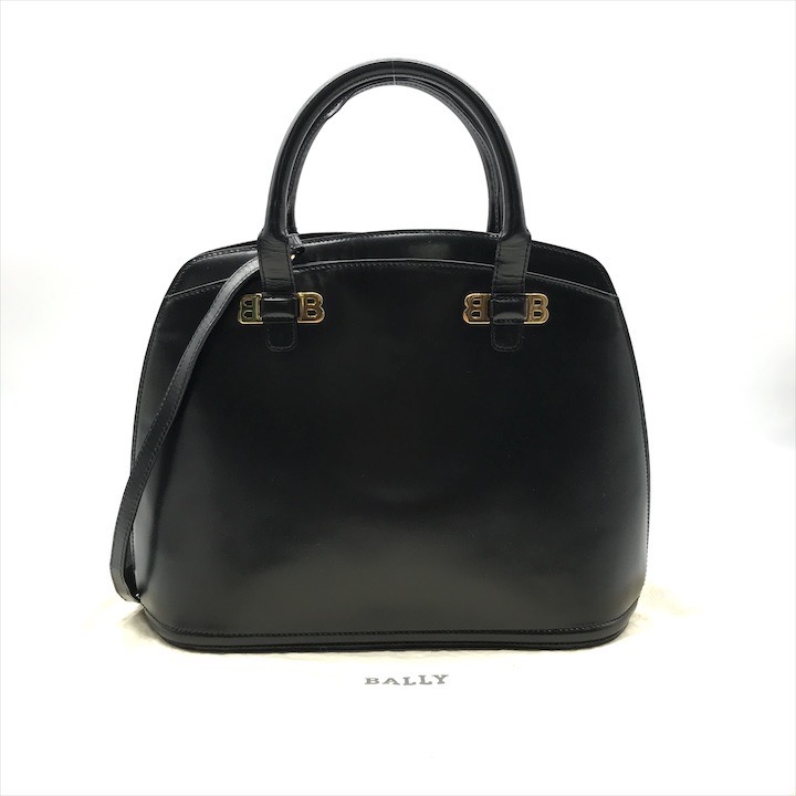 楽天市場】美品 BALLY バリー ヴィンテージ ブラック 黒 ゴールド金具