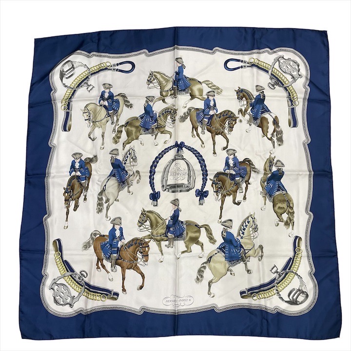 楽天市場】【中古】エルメス スカーフ カレ90 PEINTRE DU CHEVAL