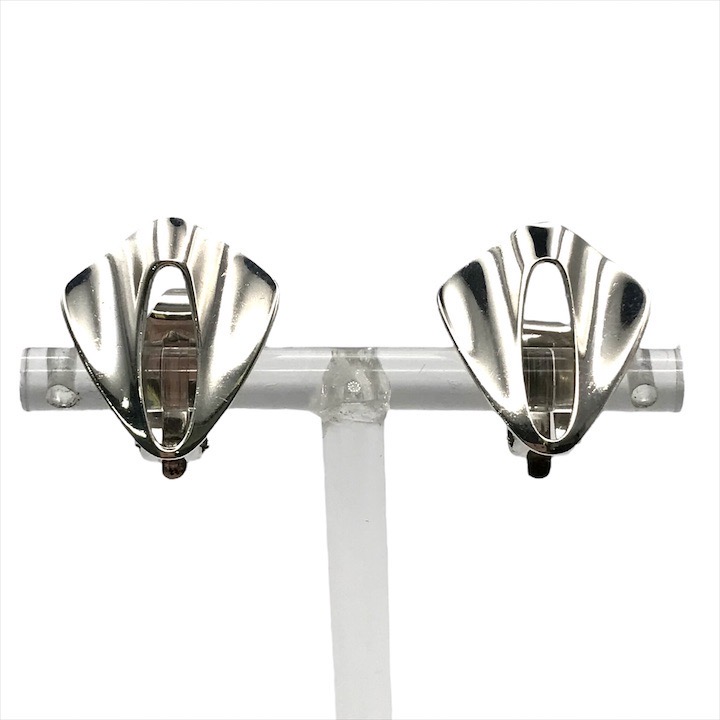 【中古】良品 Georg Jensen ジョージジェンセン イヤリング シルバー アクセサリー レディース k4588
