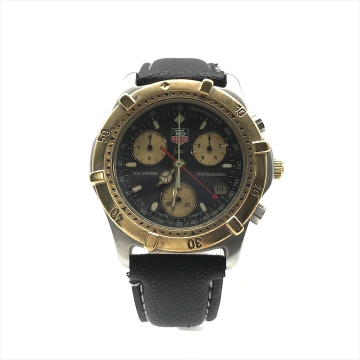 【中古】良品 TAG HEUER タグホイヤー 200Maters Professional CE1120 クオーツ クロノグラフ メンズ 腕時計 ウォッチ 稼働品 m14197