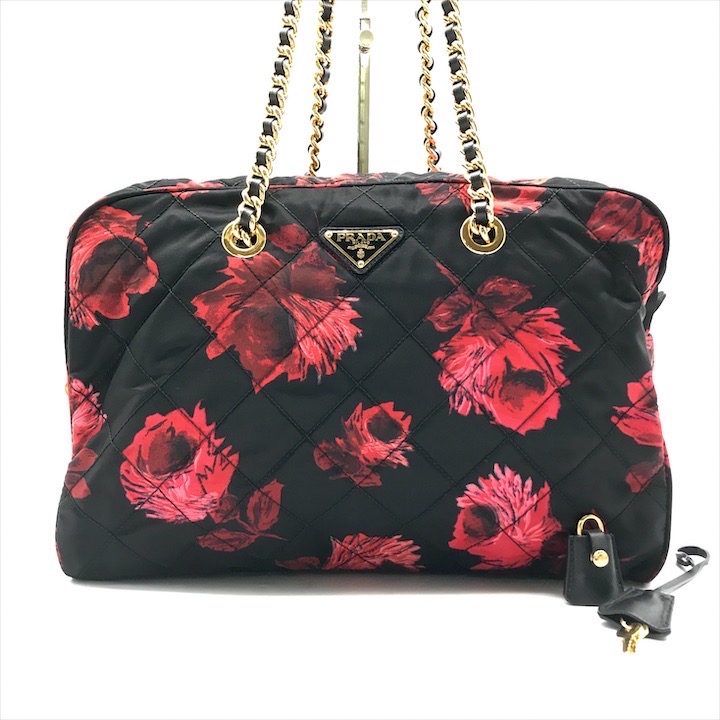 楽天市場】PRADA【プラダ】 1BB903 キルティング ナイロンバッグ