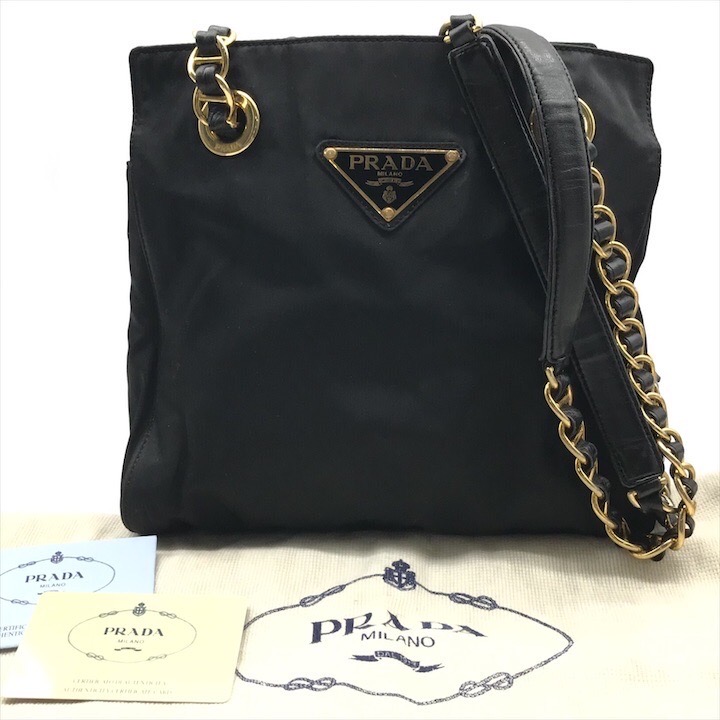 楽天市場】プラダ PRADA ヴィンテージ デカ三角ロゴ チェーン