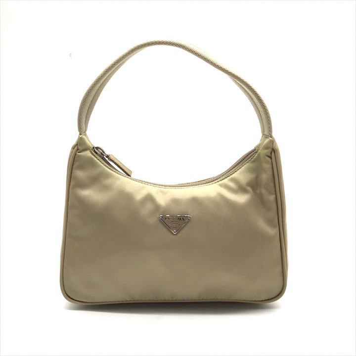 PRADA プラダ 三角ロゴ ナイロン ハンドバッグ ブラウン 白タグ有 楽天市場】【中古】良品 PRADA プラダ ナイロン 三角ロゴ